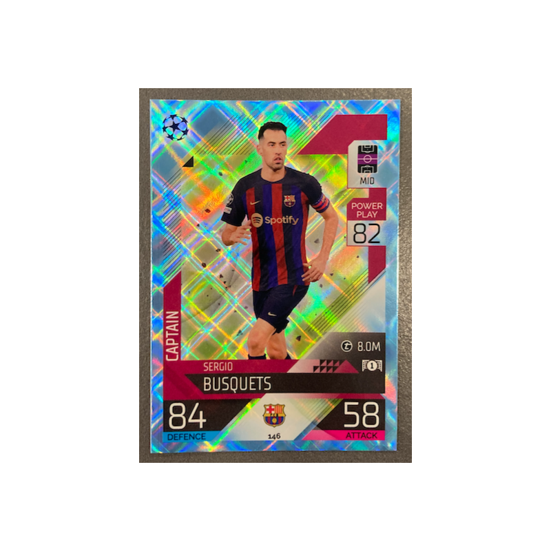 SERGIO BUSQUETS 2022-23 TOPPS MATCH ATTAX CRYSTAL - 146