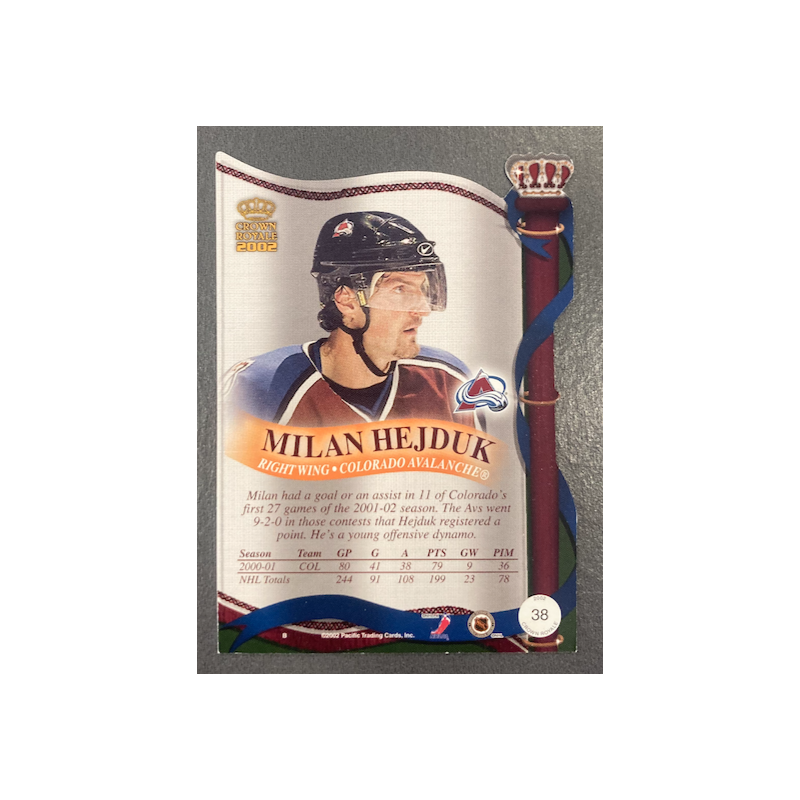 MILAN HEJDUK 2001-02 PACIFIC CROWN ROYALE - EXMT CONDITION