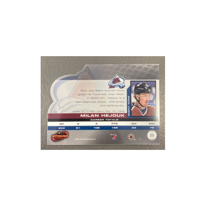 MILAN HEJDUK 2001-02 PACIFIC ATOMIC - 25