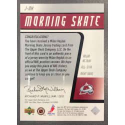 MILAN HEJDUK 2001-02 DEUCK MVP MORNING SKATE JERSEY - JMH