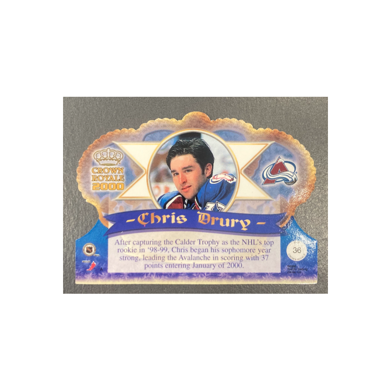 CHRIS DRURY 1999-00 PACIFIC CROWN ROYALE - 36