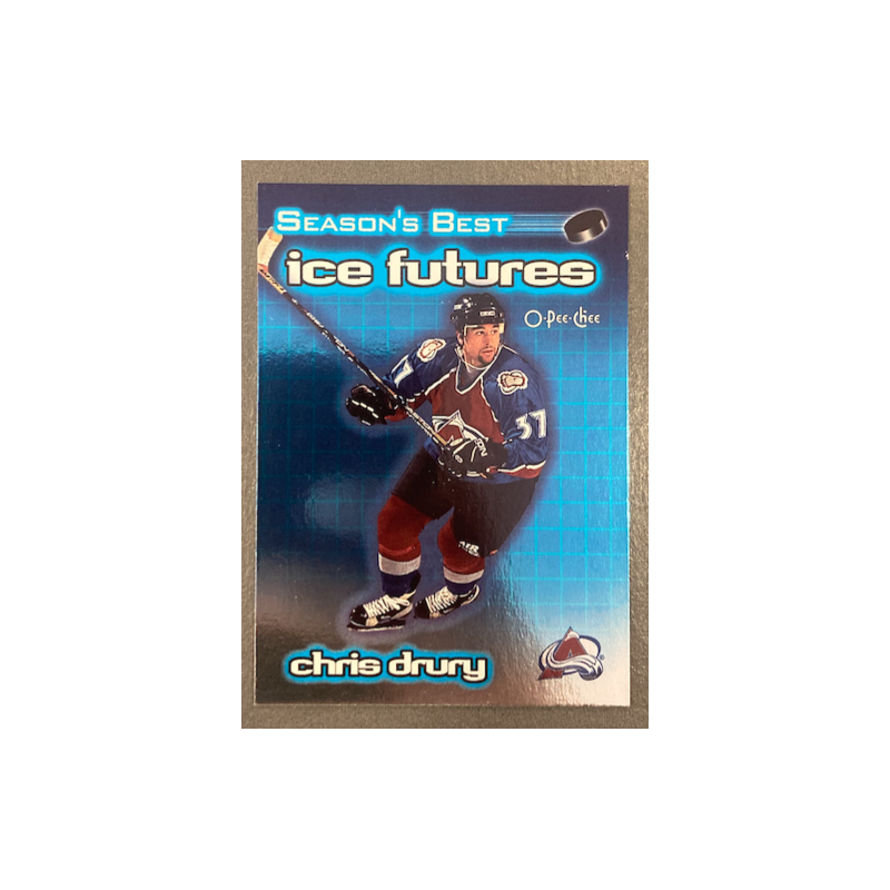 CHRIS DRURY 1999-00 O-PEE-CHEE CHROME ICE FUTURES - IF2