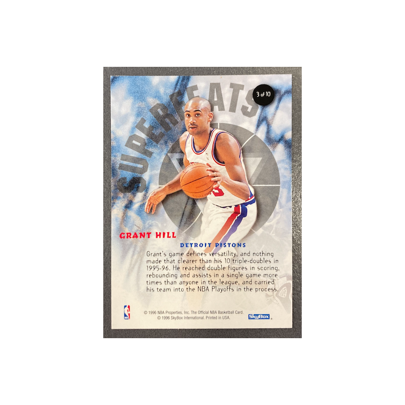 GRANT HILL 1996-97 SKYBOX HOOPS SUPERFEATS - 3