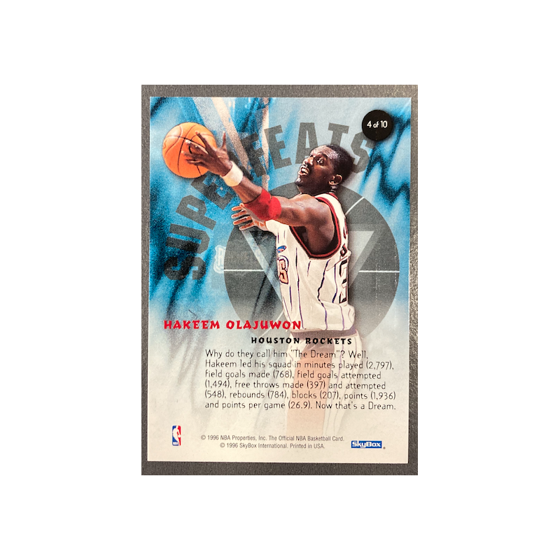 HAKEEM OLAJUWON 1996-97 HOOPS SUPERFEATS - 4