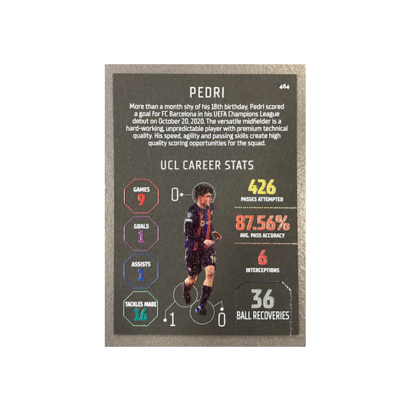 PEDRI 2022-23 TOPPS MATCH ATTAX BLACK EDGE EDITION