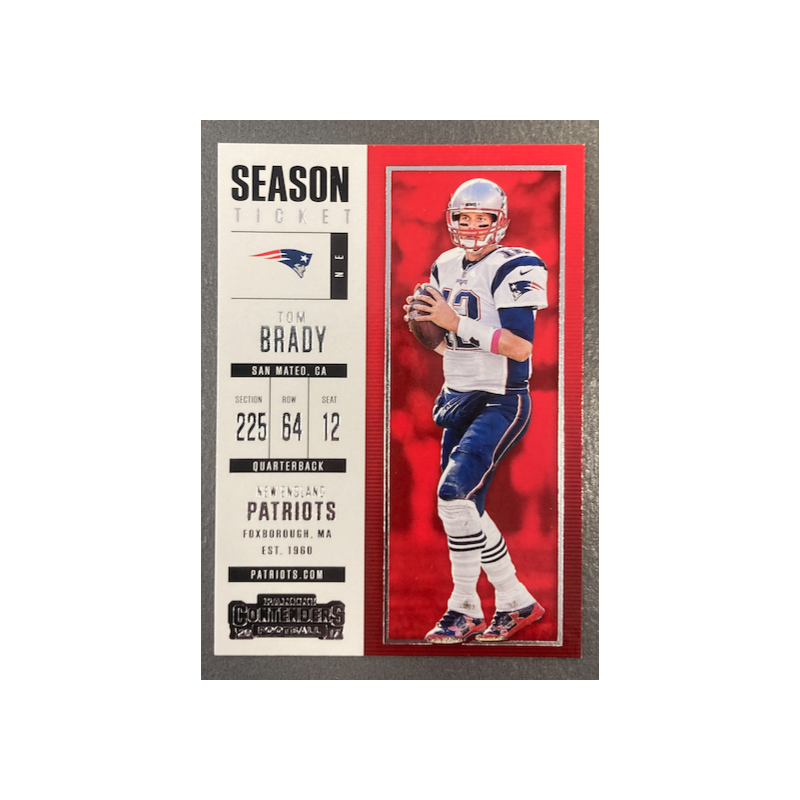TOM BRADY 2017 PANINI CONTENDERS SEASON TICKET - 95