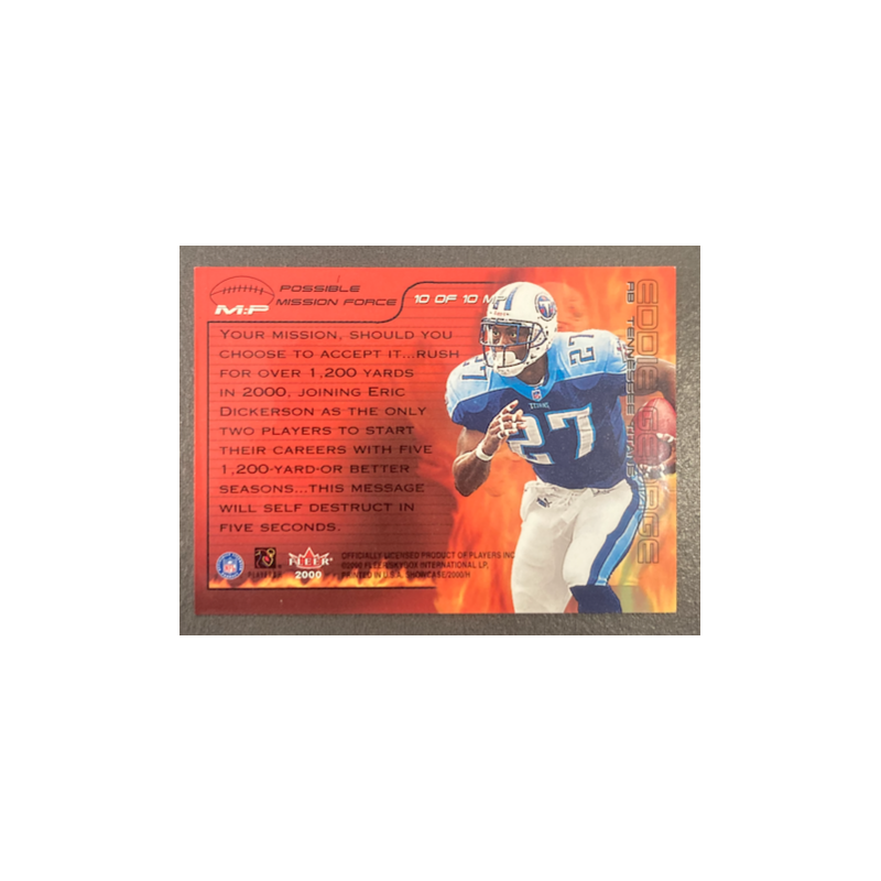 EDDIE GEORGE 2000 FLEER SHOWCASE MISSION POSSIBLE