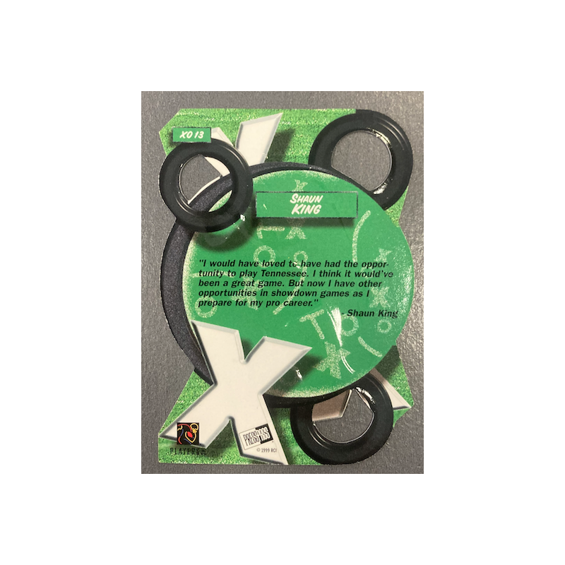 SHAUN KING 1999 PRESS PASS X's and O's - XO13