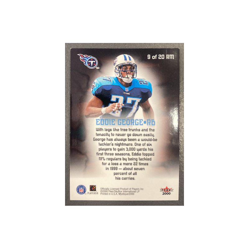EDDIE GEORGE 2000 FLEER MYSTIQUE RUNNING MEN - 9