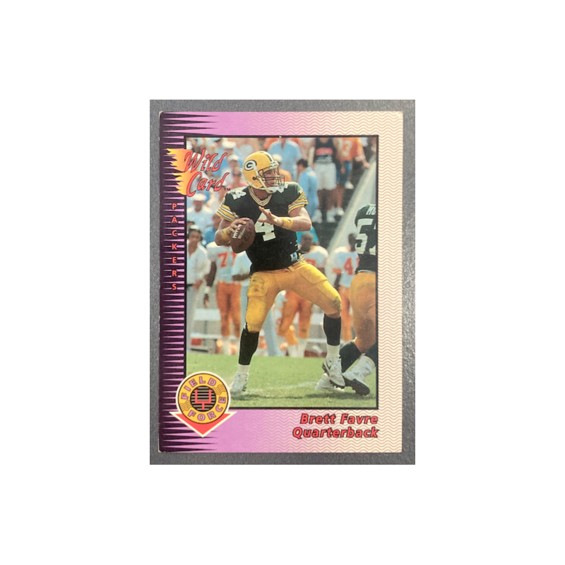 BRETT FAVRE 1992 WILD CARD FIELD FORCE - 14 - EX CONDITION