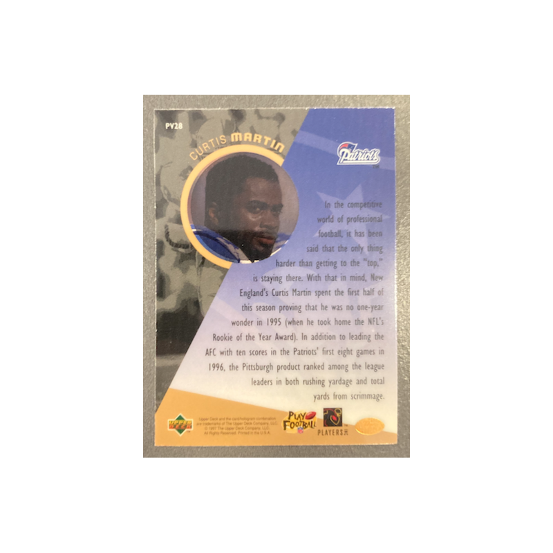 CURTIS MARTIN 1996 UPPER DECK PROVIEW - PV28