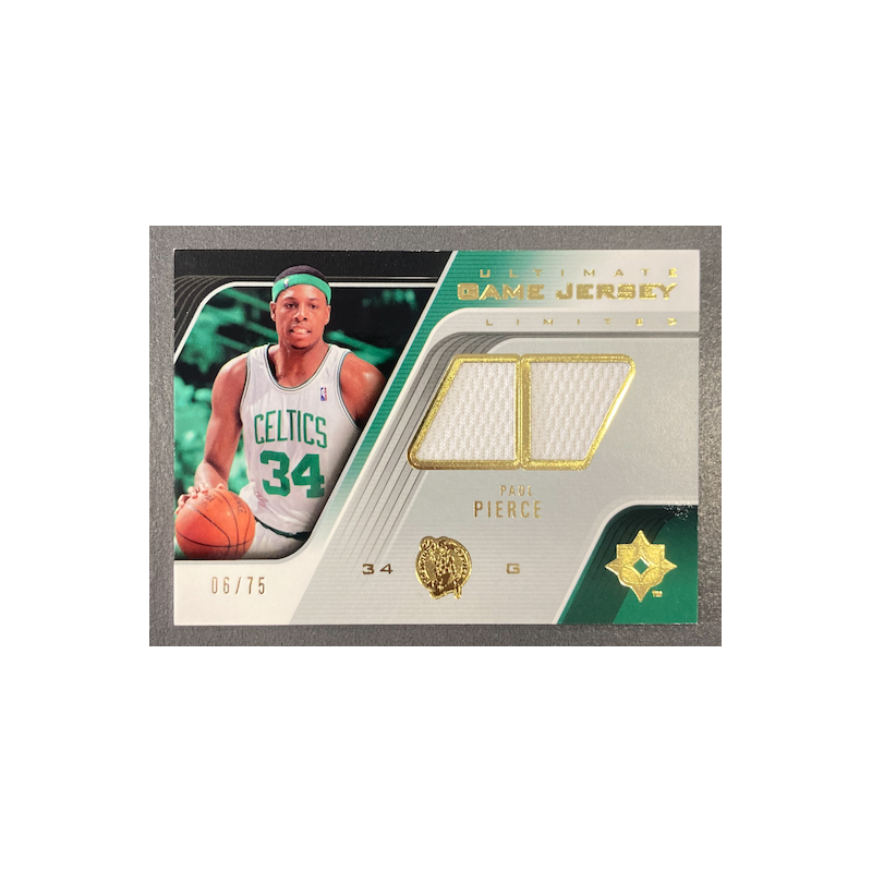 PAUL PIERCE 2004-05 ULTIMATE COLLECTION GAME JERSEY LIMITED /75