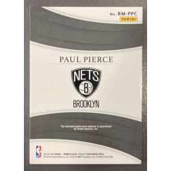 PAUL PIERCE 2018-19 ULTIMATE COLLECTION REMARKABLE MEMORABILIA 88/99