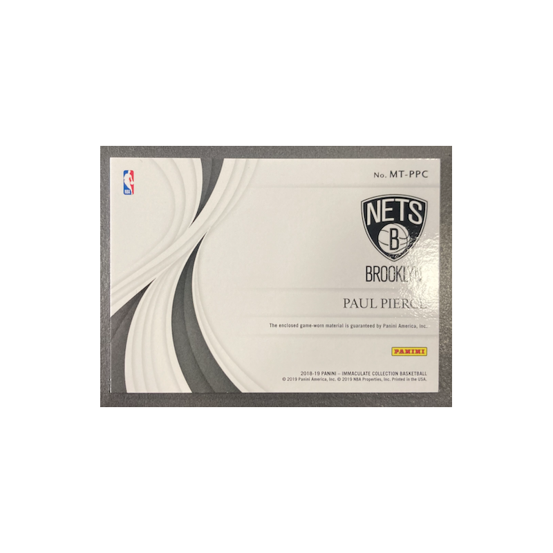 PAUL PIERCE 2018-19 IMMACULATE COLLECTION MATERIAL 48/99