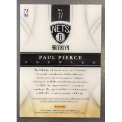 PAUL PIERCE 2013-14 IMMACULATE COLLECTION CHRISTMAS DAY JERSEY 71/85