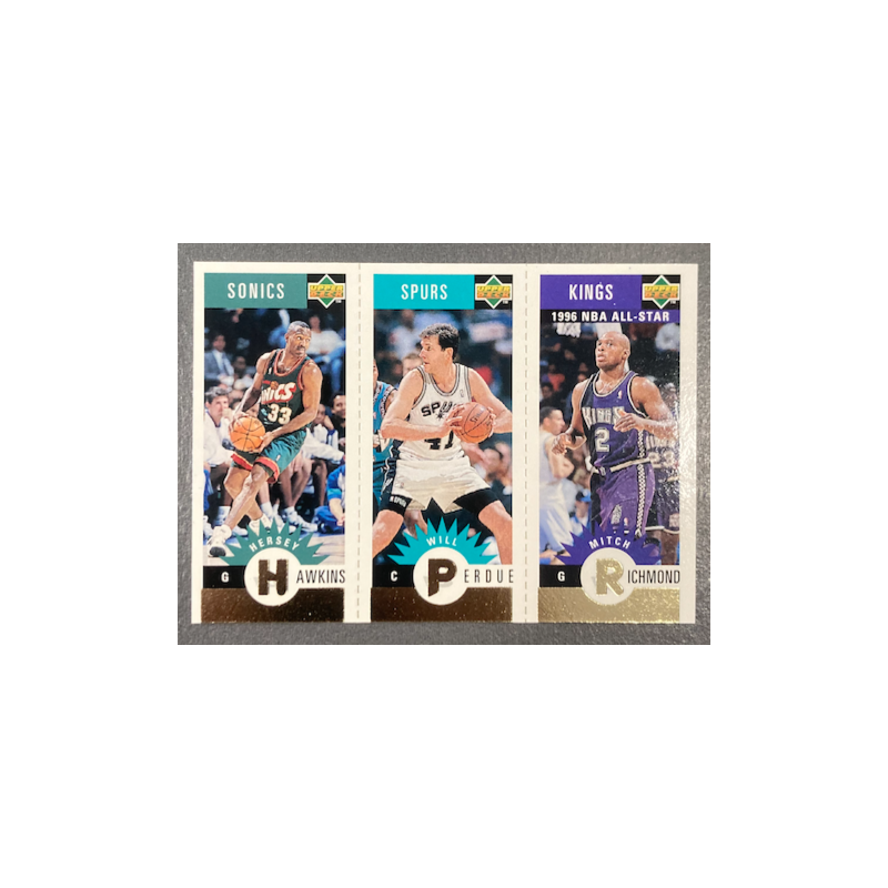 RICHMOND / PERDUE / HAWKINS 1996-97 COLLECTOR'S CHOICE MINI-CARDS GOLD - M161