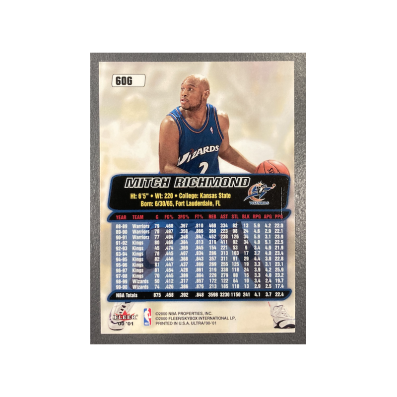 MITCH RICHMOND 2000-01 FLEER ULTRA GOLD MEDALLION - 60G