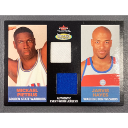 M.PIETRUS / J.HAYES 2003-04 FLEER TRADITION THROWBACK THREADS DUAL JERSEY 190/299