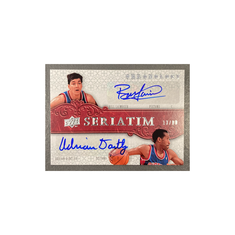 DANTLEY / LAIMBEER 2007-08 UD CHRONOLOGY SERIATIM DUAL AUTO 13/80