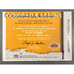 MITCH RICHMOND 2001-02 FLAIR JERSEY HEIGHTS - 20