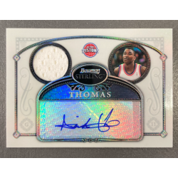 ISIAH THOMAS 2006-07 BOWMAN STERLING REFRACTOR JERSEY AUTO 104/199