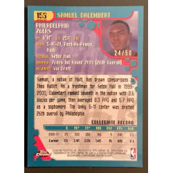 SAMUEL DALEMBERT 2001-02 TOPPS CHROME REFRACTOR BLACK BORDER ROOKIE /50