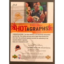 CHRIS TAFT 2005-06 UPPER DECK ROOKIE DEBUT HOTAGRAPHS