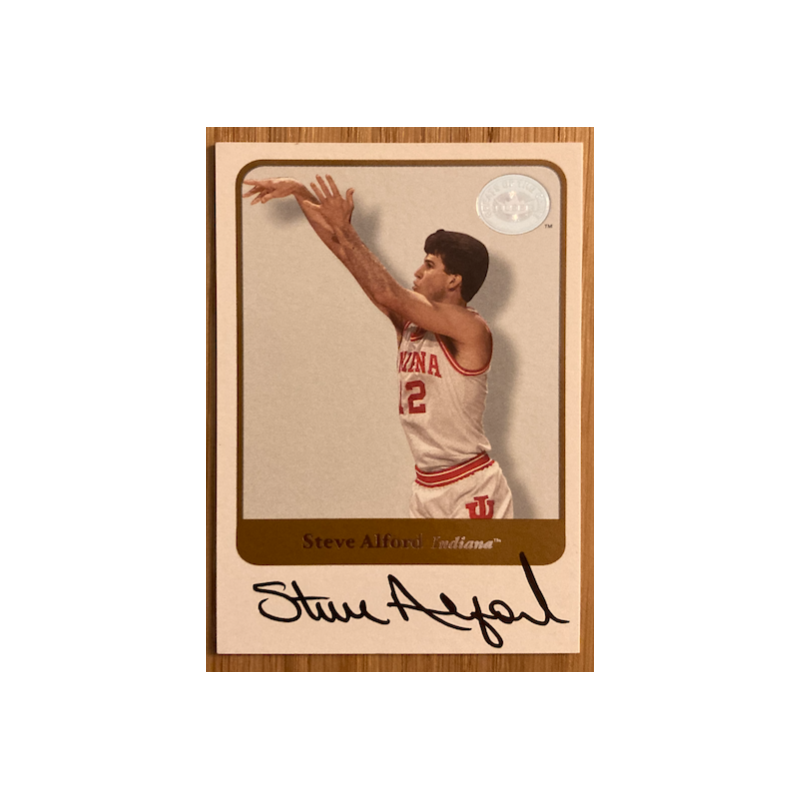 STEVE ALFORD 2001 FLEER GREATS OF THE GAME AUTO