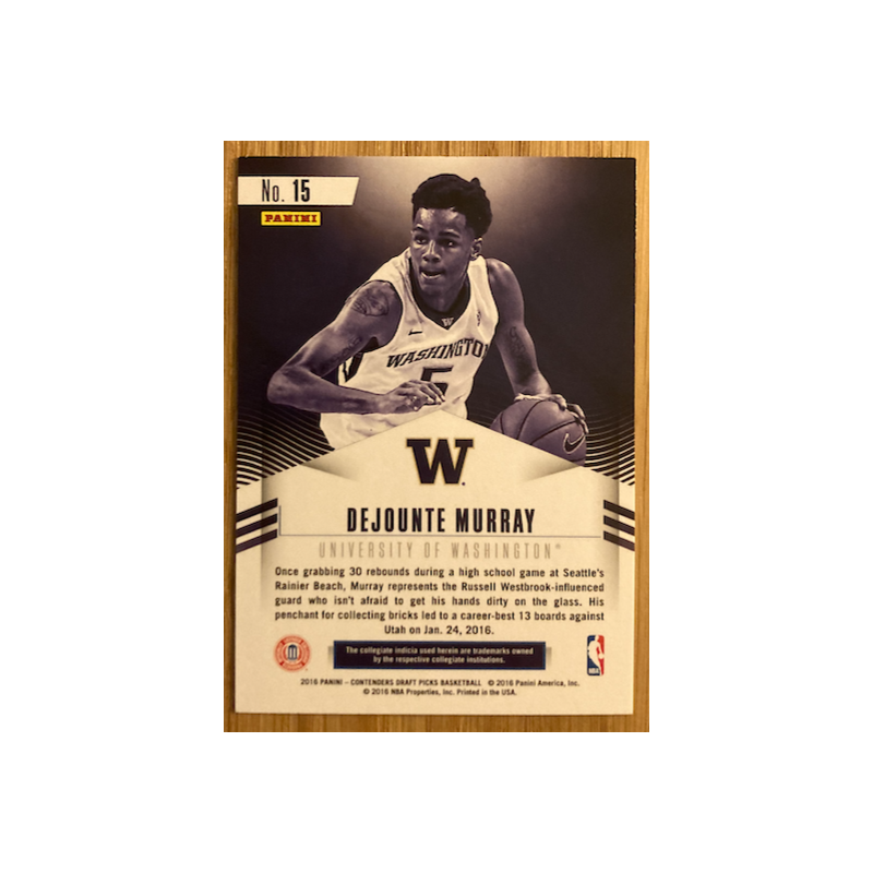 DEJOUNTE MURRAY 2016-17 PANINI CONTENDERS DRAFT PICKS CLASS REUNION
