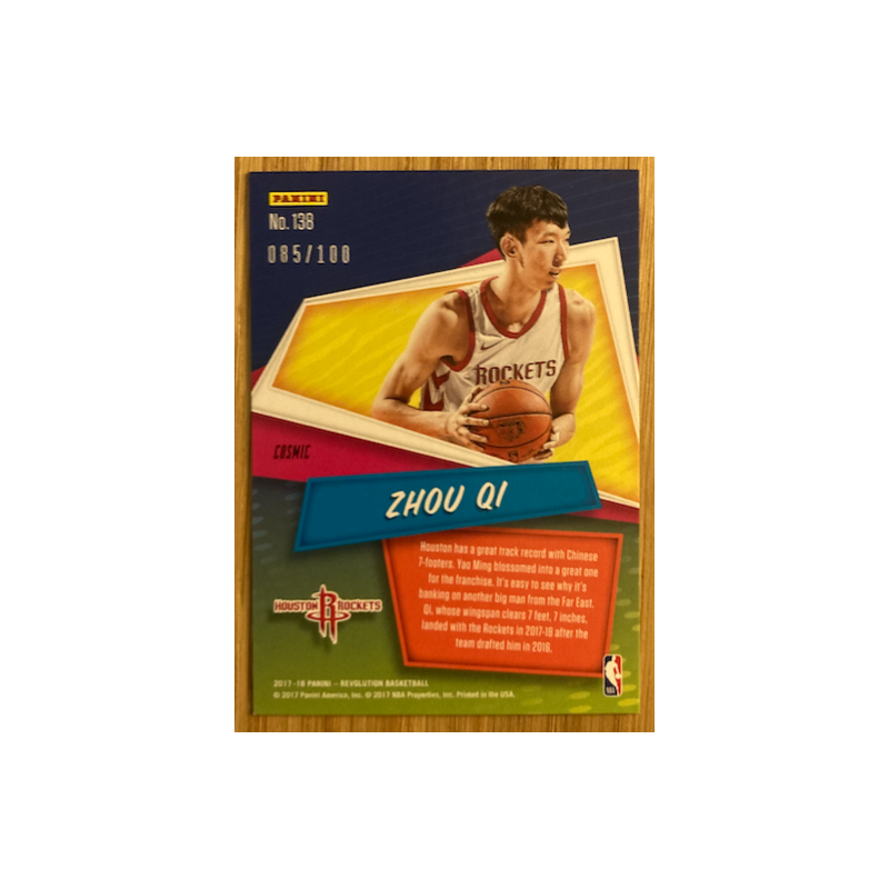 ZHOUI QI 2017-18 PANINI REVOLUTION COSMIC 85/100