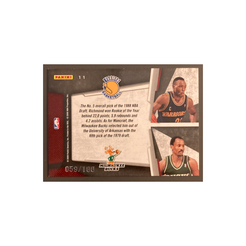 RICHMOND / MONCRIEF 2009-10 PANINI PLAYOFF CONTENDERS DRAFT TANDEMS 59/100