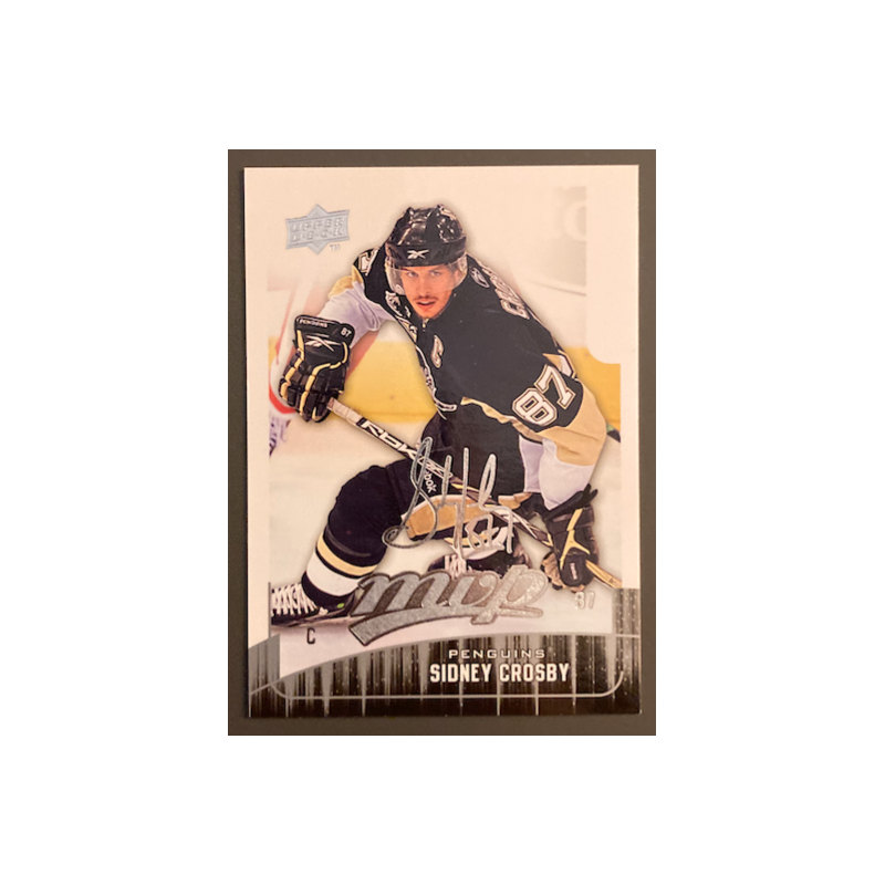 SIDNEY CROSBY 2009-10 UPPER DECK MVP SILVER SCRIPT - 61