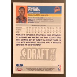 MICKAEL PIETRUS 2003-04 TOPPS CHROME ROOKIE REFRACTOR