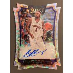 JALEN ROSE 2016-17 PANINI SELECT DIE-CUT PRIZM SCOPE AUTO 13/49