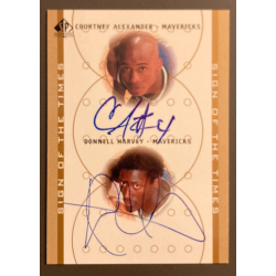 DONNELL HARVEY / COURTNEY ALEXANDER 2000-01 SP AUTHENTIC SIGN OF THE TIMES DUAL AUTO