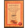 DEREK ANDERSON 1997 FLEER GENUINE ARTICLE AUTO 1514/7500