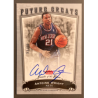 ANTOINE WRIGHT 2005-06 FLEER GREATS OF THE GAME ROOKIE AUTO 53/99