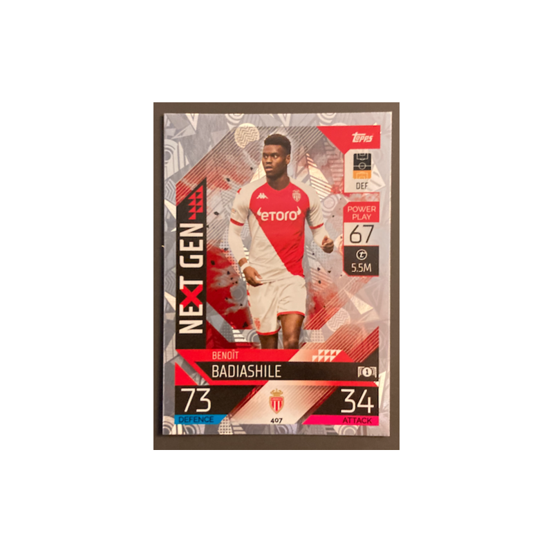 BENOIT BADIASHILE 2022-23 TOPPS MATCH ATTAX NEXT GEN