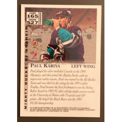 PAUL KARIYA 1995 TOPPS FINEST STERLING - 165