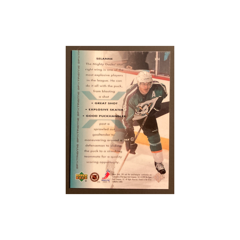 PAUL KARIYA 1999 UPPER DECK SPXTREME - XT4
