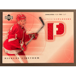 NICKLAS LIDSTROM 2001 UPPER DECK CHALLENGE FOR THE CUP FRANCHISE PLAYERS JERSEY