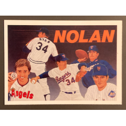 NOLAN RYAN 1991 UPPER DECK BASEBALL HEROES CHECKLIST 18 OF 18