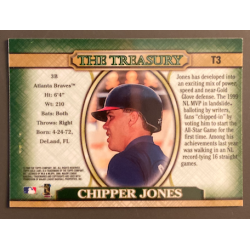 CHIPPER JONES 2000 TOPPS GOLD LABEL THE TREASURY - T3