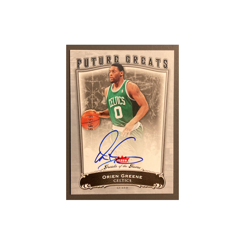 ORIEN GREENE 2005-06 FLEER GREATS OF THE GAME ROOKIE AUTO 66/99