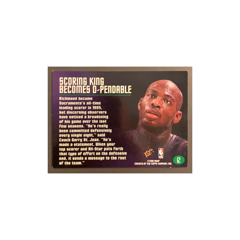 MITCH RICHMOND 1995-96 TOPPS STADIUM CLUB MEMBERS ONLY 50 - EXMT