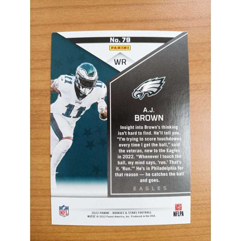AJ BROWN 2022 PANINI ROOKIES AND STARS RED