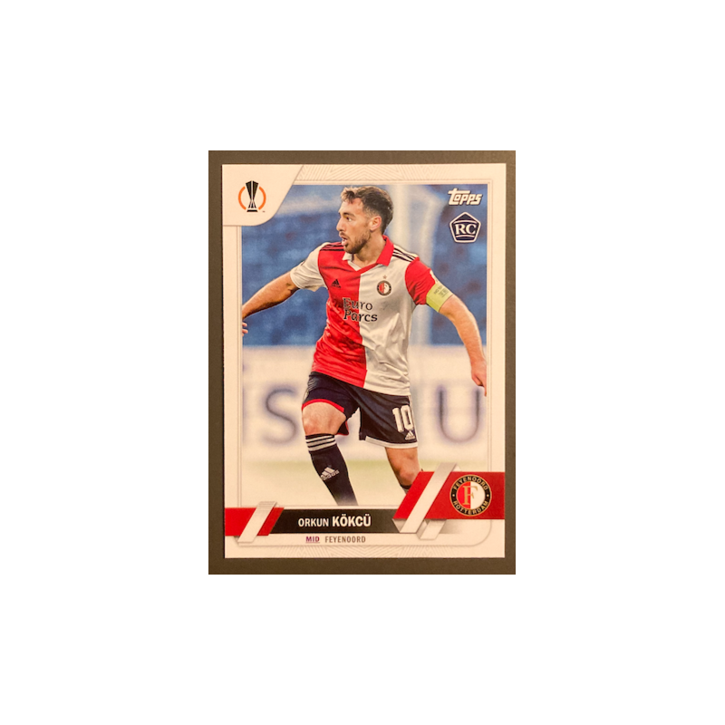 ORKUN KOKCU 2022-23 TOPPS UEFA COMPETITIONS ROOKIE