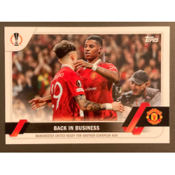 MANCHESTER UNITED 2022-23 TOPPS UEFA COMPETITIONS BACK IN BUSINESS