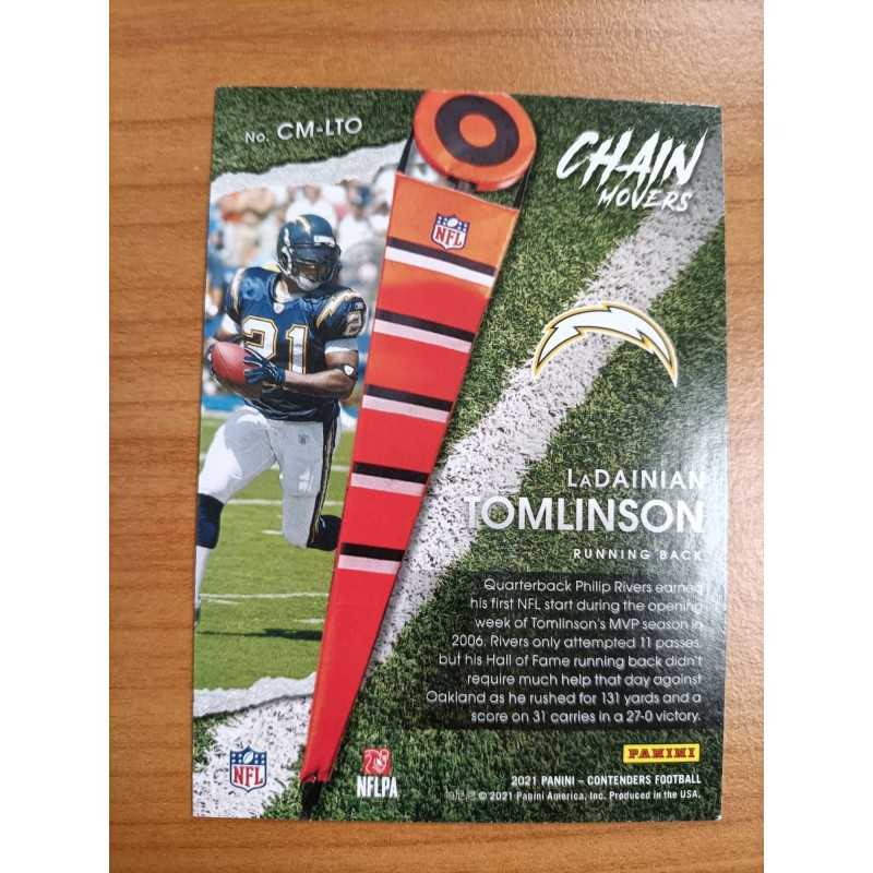 LADAINIAN TOMLINSON 2021 PANINI CONTENDERS CHAIN MOVERS