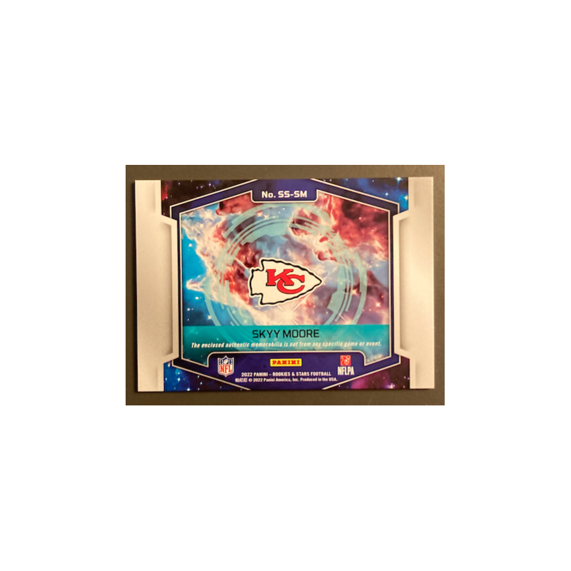 SKYY MOORE 2022 PANINI ROOKIES & STARS STAR SEARCH ROOKIE JERSEY